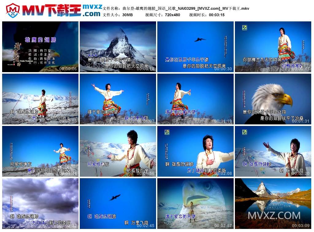 曲尔登-雄鹰的翅膀_国语_民歌_NAI03299